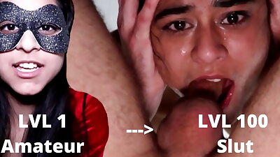 Zoody Levels Up Her FACEFUCKING&excl; Amateur Indian Teen THROAT PIE&excl; She Improves Her Deepthroat Blowjob