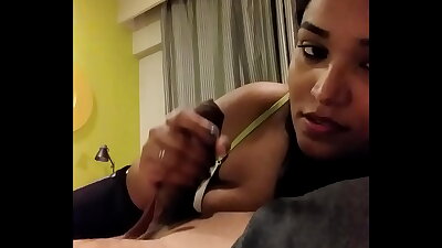 Indian Sexy Girl Sucking her boy friend Cock